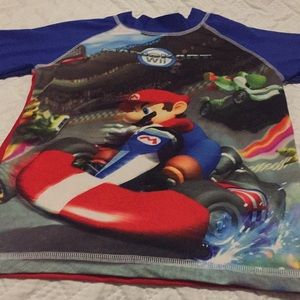 Boys swim top Mario bros